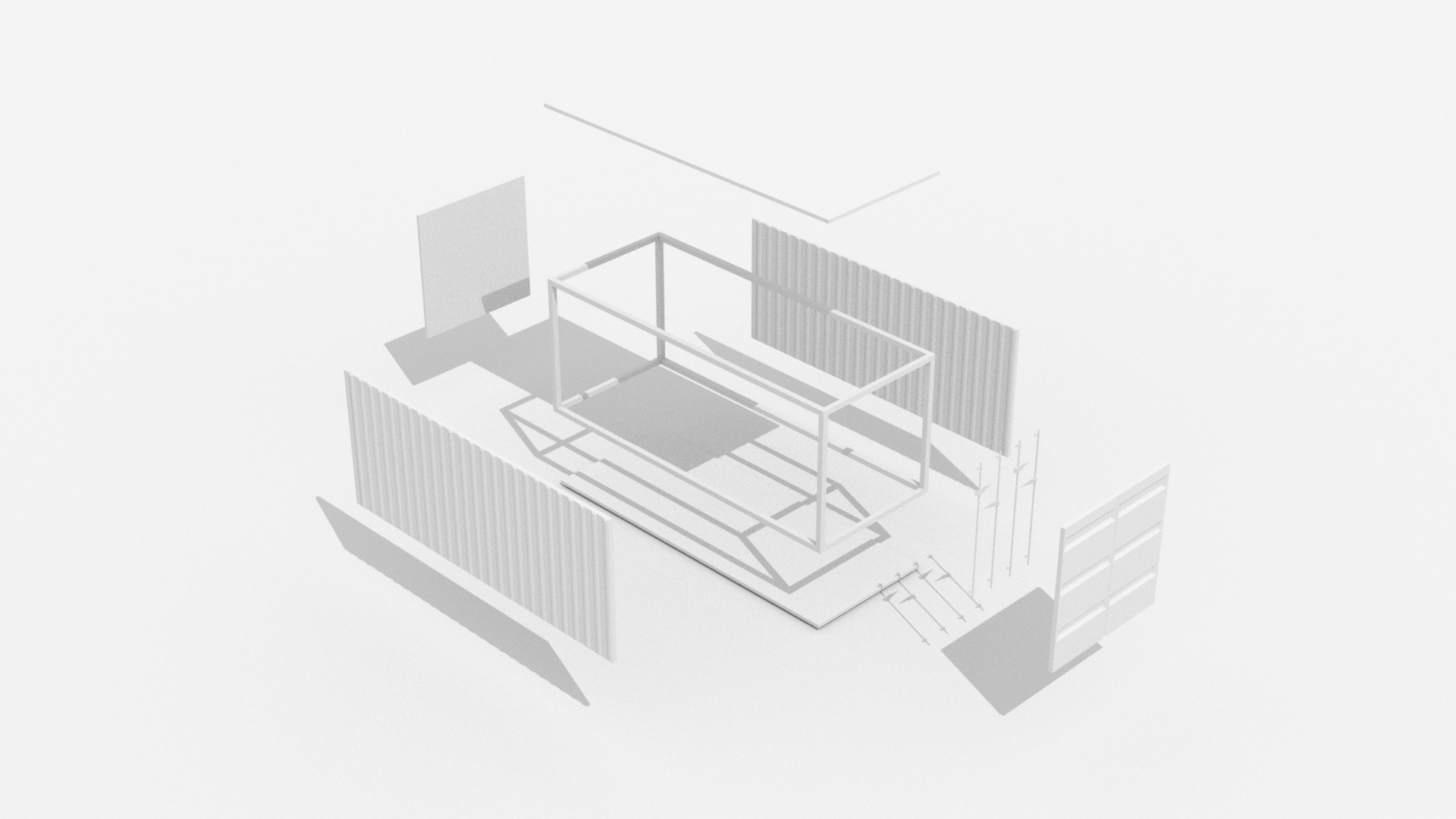 clickelicke.net - architecture space is a classic module container System for build up a university and schools with low budgets in any point of the world.
